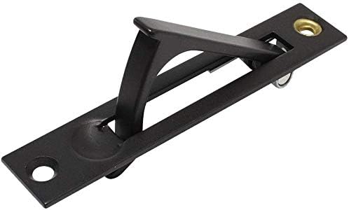 Litepak Door Edge Pull Premium Sliding Hardware Modern Style Spring (1 Pack, Oil Rubbed Bronze)