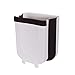 Cubos de Basura Plegable Colgando Para la Cocina, 9L Bote de Basura Colgante Basurero Extraible, Para Puerta de Armario de Cocina, Hogar, Oficina, Escuela, Baño, Cocina, Dormitorio y Coche (blanco)