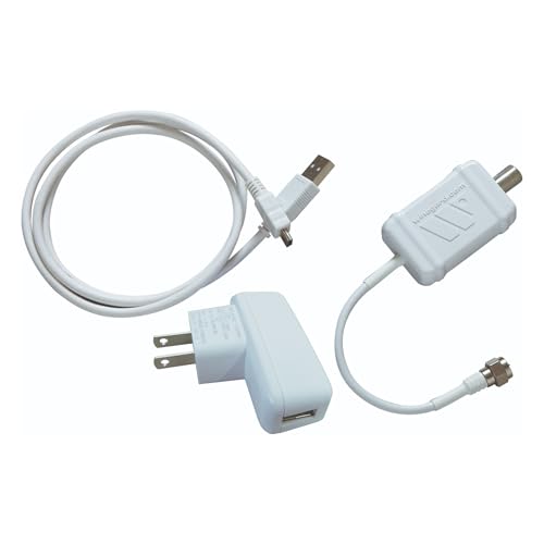 Winegard LNA-100 Boost TV Antenna Amplifier, HDTV Signal Booster, HD Digital VHF UHF Amplifier, Indoor HDTV Ultra Low Noise Amp (USB Power Supply), White