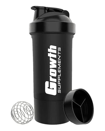 Coqueteleira Shakeira 03 compartimentos (com MixBall) 600ml - Growth Supplements