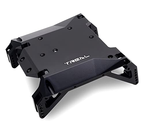 Image of TREAL Ryft Skid Plate Aluminum 7075 CNC Machined, Center Skid Board Compatible with Axial Ryft RBX10 Upgrades Ryft RBX10 Chassis Skid Plate AXI231025 (Black)