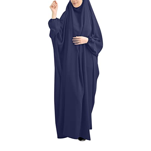 XUEJIANN Vestidos musulmanes para mujer, vestidos de manga larga para Reino Unido, vestidos holgados, vestidos de fiesta de talla grande, vestido de verano, vestido de trabajo, vestido casual,