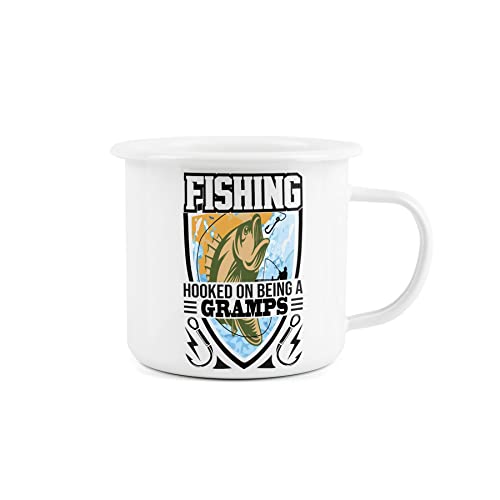 Purely Home Enamel Fishing Mug for Fathers Day