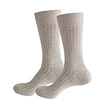 [Material Suave y Confortable] Calcetines Largos, Calcetines Lana Hombre y Calcetines Largos Hombre están hechos de materiales suaves, que brindan máxima comodidad al pie, transpirables y suaves, manteniendo los pies secos sin rozaduras, adecuados para uso diario.