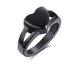 XUANPAI Bracelet Stainless Steel Heart Ash Holder Ring Cremation Urn Memorial Keepsake for Ashes Ban