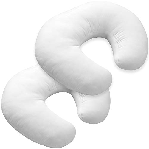 Image of 2 Pack Nursing Pillow and Positioner Newborn Breastfeeding Pillow, Infant Support Cushion and Portable for Travel - Made with Breathable Cotton Blend- Machine Washable
