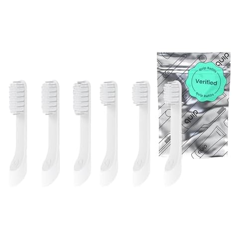 quip Sonic Toothbrush Replacement Heads 6 Pack - 3 Standard Size for Adults, 3 Small Size for Kids - Verified quip Brush Head Refills for Electric Toothbrushes - Last 3 Months Each Cover