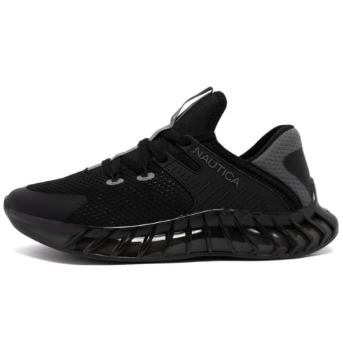 Image of Nautica Men's Casual Fashion Sneakers - Lightweight Lace-Up Athletic Walking Shoes for Gym & Tennis, Comfortable