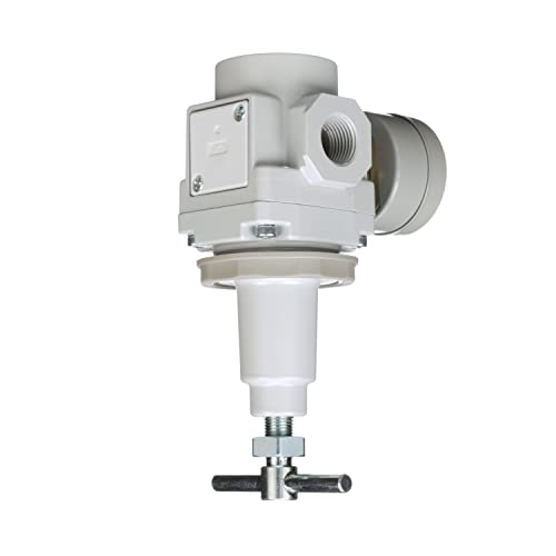 Pneumaticplus Sar300T-N03Bg Air Pressure Regulator 3/8" Npt, T-Handle, Gauge & Bracket #TOP5