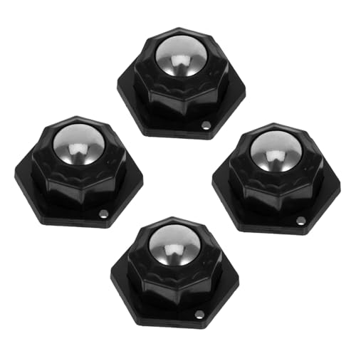 SOLUSTRE 4pcs Mini Casters Machine Laundry Basket Roller Bearings Carbon Steel Ball Transfer Swivel Caster