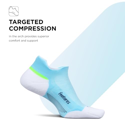 Image of Feetures Elite Max Cushion No Show Tab - Running Socks for Men & Women, Athletic Compression Socks, Moisture Wicking