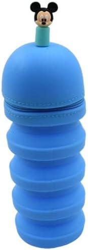 Silicone Telescopic Pencil Case with Zipper Closure – Large Capacity Pen Holder for School, Office, and Home Use – Stylish & Functional Design
