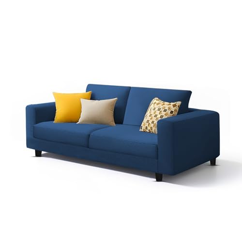 Image of Galib 2 Seater Sofa Set for Living Room (Blue Fabric) Premium Fabric Sofa Set