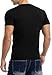 KUYIGO Men's Casual Slim Fit Short Sleeve Henley Tops V Neck Fashion T-Shirts Cotton Shirts Black Large