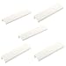 Set de 5 x Poignées de Meuble Blankett Jane 150 mm Blanc Ral 9003 Poignée Profilée Poignées Fixation Arrière Poignée pour Placard de Sotech