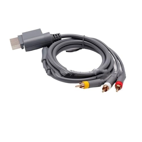 AANAN Cable AV genérico for Xbox 360 de 1,8 m, Repuesto de Cable de Audio y vídeo Compuesto for Consola Xbox 360