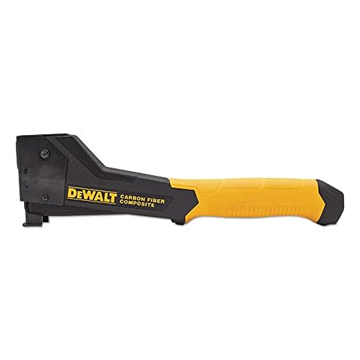 DEWALT Hammer Tacker & Stapler, Carbon Fiber (DWHT75900)