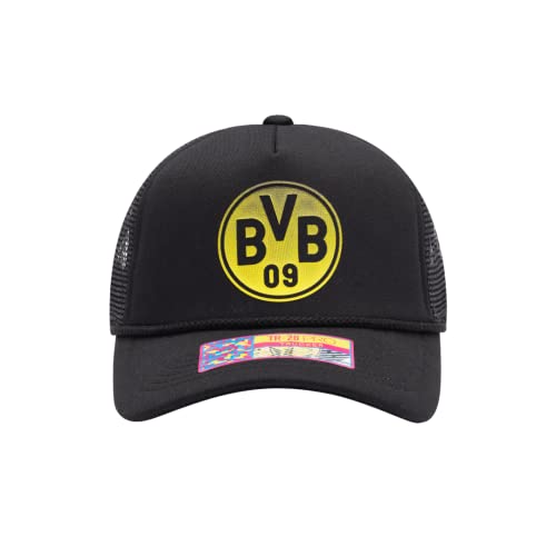 Gorra Snapback estilo Trucker negra Fan Ink Borussia Dortmund miniatura 1
