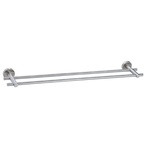 Preisvergleich Produktbild Nie Wieder Bohren Moon Handtuchstange, ohne Bohren, Edelstahloptik, inkl. Klebelösung, rostfrei, belastbar bis 12kg, 49mm x 642mm x 85mm