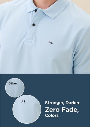 Image of Nostrum Cotton Half Sleeve T-Shirt for Men Boys, Regular Fit, Cherry, Stylish Mens T-Shirts, Polo T Shirt for Man, Collar T Shirts for Men