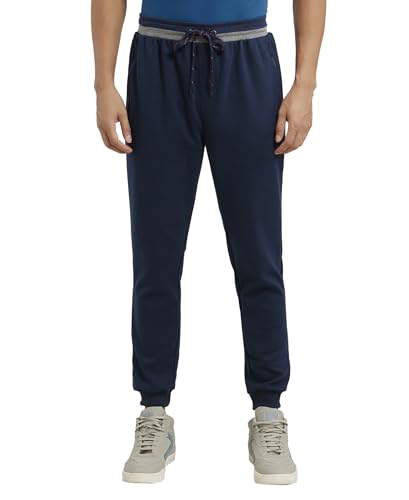 Image of Jockey AM05 Men Super Combed Cotton Rich Pique Slim Fit Jogger with Zipper Pockets