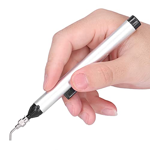 Image of Vacuum Sucking Pen,Vacuum Sucking Pen,Vacuum Suction Pen Aluminum Sliver Anti Static Hand Remover Tool with 3Pcs Sucker TU-939