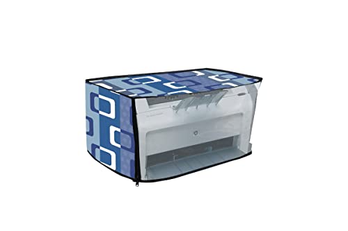 Image of Printer Cover for HP Laserjet M1020 Plus Printer with Zipper for Dust Protection (Blue box)- Size(15x8.5x9.5 Cm)