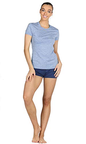 Image of icyzone Workout Running Tshirts for Women - Fitness Athletic Yoga Tops Exercise Gym Shirts (Pack of 3)