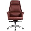 CHICAI Executive draaibare bureaustoel modieuze moderne loungestoel, liggende baasstoel, high-end lederen stoel, manager stoel (kleur: Redwine)