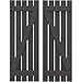 Ekena Millwork ARW102SB519X80SMH Americraft Five 2 Exterior Real Wood Spaced Board-n-Batten Shutters w/Z-Bar (Per Pair), 19 1/2"W x 80"H, Shadow Mountain