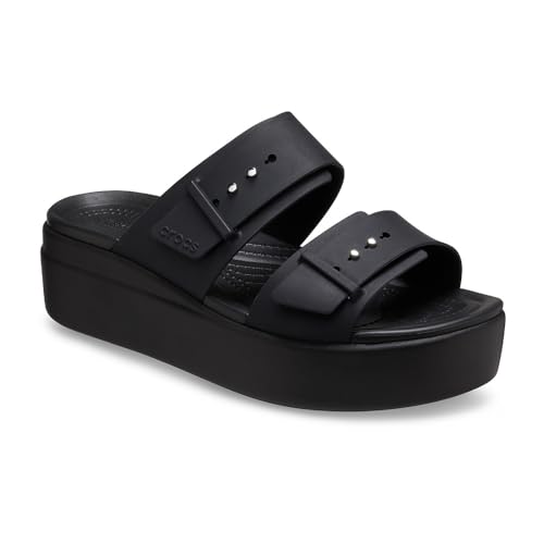 Image of Crocs Women's Brooklyn Buckle Low Wedges