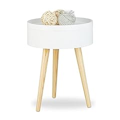 Relaxdays Beistelltisch rund...