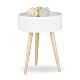 Beistelltisch Relaxdays rund im skandinavischen Design