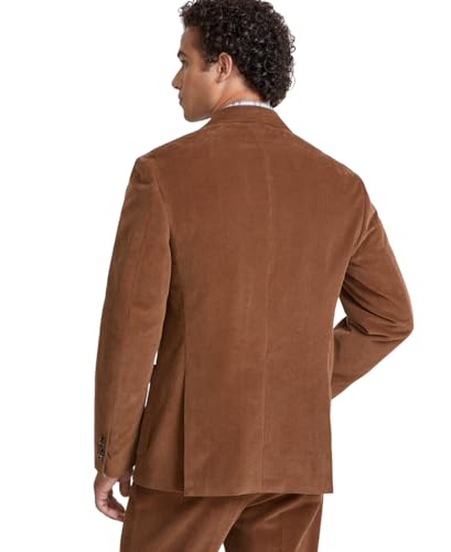Tommy Hilfiger Mens Modern fit Corduroy Suit Jacket Blazer 42 L Brown Solid4