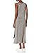 La Blanca Womens Tie Waist Midi Dress Swimwear Cover Up, Grey/Beach Cozy, Medium US