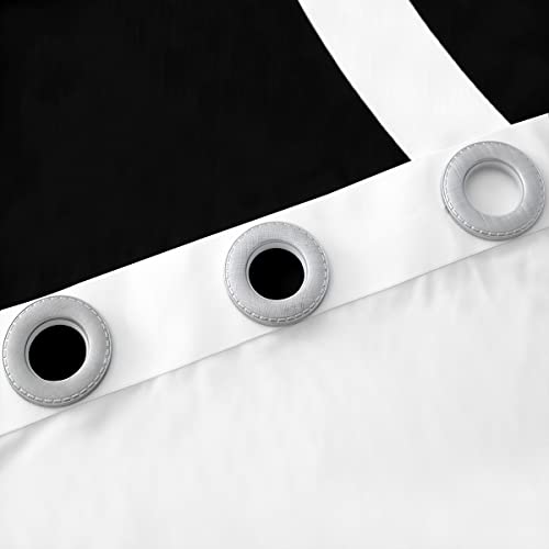 Black Red White Abstract Stripes Window Curtains Adult Women,Geometric Circle Curtains For Bedroom,Modern Retro Draperies For Living Room,Geometric Window Treatment Curtains Set Of 2 Panels,42Wx84L #TOP4