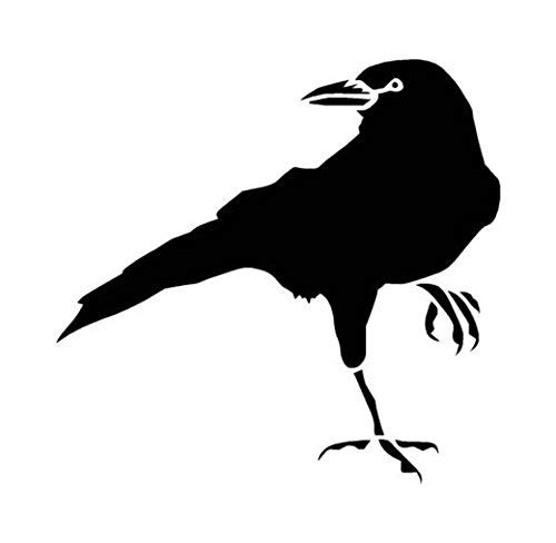 Ranger Products Crow Raven Blackbird Decal Sticker, Die Cut Vinyl Decal for Windows, Cars, Trucks, Tool Boxes, laptops, MacBook - virtually Any Hard, Smooth Surface