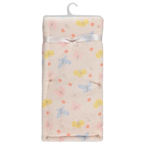 Image of 2-Ply Infant Blanket - Soft Fleece with Polyfill for Extra Fluffiness - Cozy and Warm Baby Blanket for Boys and Girls, 30x40 Inches - Dinosaur, Butterfly, Alphabet, Elephant, Bear Prints