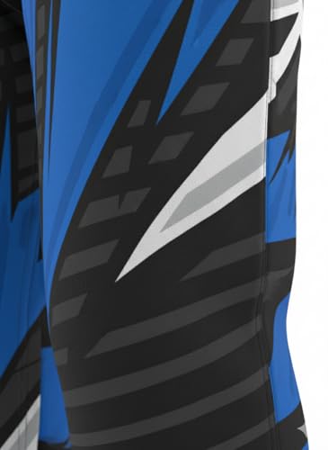 Unbound Sports Inline Hockey Pants – Senior Adult Roller Hockey Pants with Air Mesh Ventilation, Lycra Stretch Thighs & Adjustable Waist Straps (Bolt, Extra Large)