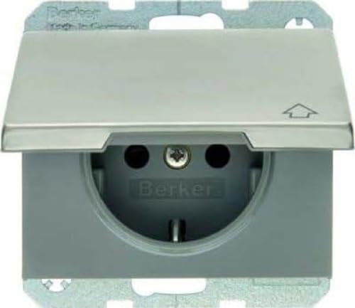 Interrupteur Hager 47517204 en acier inoxydable design moderne et durable pour villa