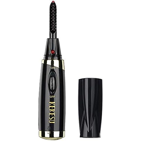Heated Eyelash Curler,Mini Electric Eyelash Curler Brush,Eyelash Curler with Comb Long Lasting Curled,Portable Electric Makeup Eye Lashes Brush (Batteries not included) Cover