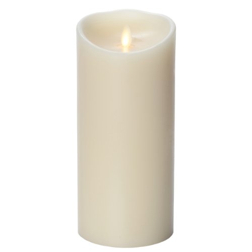 GKI/Bethlehem Lighting Luminara Wax Candle, 4 by 9-Inch, Ivory