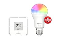FRITZ!DECT 440 | portabler Taster für Smart-Home-Steuerung | Vier frei belegbare Tasten & E-Paper-Display | komfortable Bedienung von Licht, Heizung & mehr | deutschsprachige Version – Ansicht 2