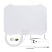 TV Antenna, ANTOP Digital Amplified Indoor HDTV Antenna 50 Mile Range with Amplifier Signal Booster Omni-directional Reception and 10FT High Performance Coax Cable UL Certificate