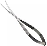 Aquarienpflanzenschere 16cm Edelstahl/Schwarz, perfekt zum Trimmen und Schneiden - spring scissor...
