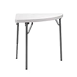 Zown DW165 HDPE/mesa rectangular XLCorner de acero con recubrimiento en polvo, 743 mm x 751 mm x 751 mm, gris, paquete de 2
