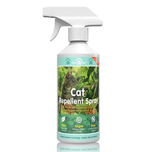 KinderPet® Cat Repellent Spray Big Value 1L Stop Cats Anti Fouling Cat Deterrent Stop Fouling Pooping Peeing Urinating Scratching Eucalyptus Lime Peppermint