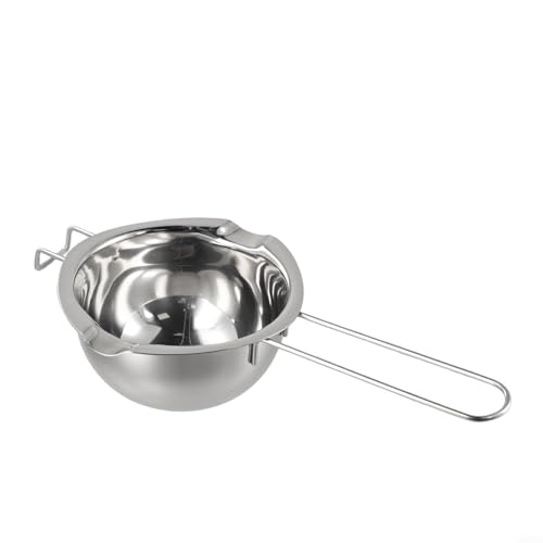 Candela fai da te a doppia caldaia, in acciaio inox, con protezione di sicurezza, resistente al calore e lucidato a specchio, per candele profumate e nuziali