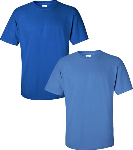 T-shirts en coton pour homme Gildan G2000 bleu taille M vêtement décontracté été