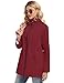 TCOT Rain Jackets for Women Waterproof Raincoat Long Hooded Trench Coats Lined Windbreaker Hiking Travel Jackets Red L